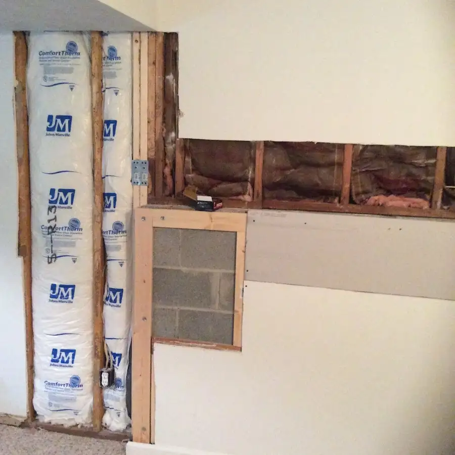Wall insulation replacement during Contents Cleaning & Restoration in Nacogdoches